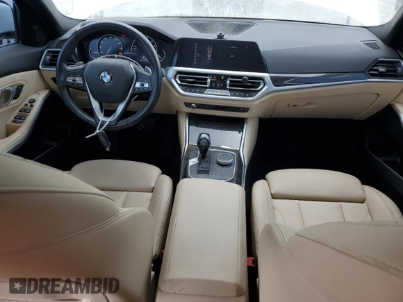 2020 BMW 3 Series 330i with VIN 3MW5R1J01L8B13902, listed as a Copart auction lot 59869625 with 54,992 mi miles and Salvage title. Bid and sale history available at DreamBid. Image 8.