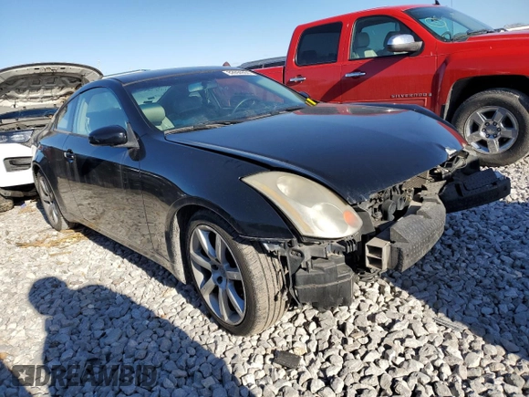 2005 Infiniti G35 Coupe with VIN JNKCV54E25M415286, listed as a Copart auction lot 82694864 with 0 mi miles and Salvage Title. Bid and sale history available at carsss.com. Image 4.