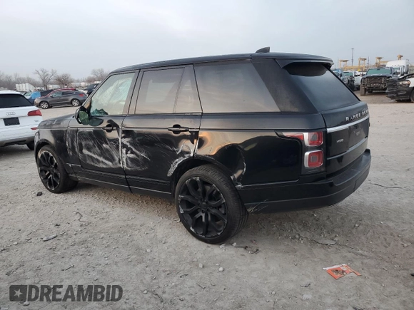 2019 Land Rover Range Rover HSE with VIN SALGS2SV7KA541100, listed as a Copart auction lot 86138804 with Not provided miles and Salvage title. Bid and sale history available at DreamBid. Image 2.
