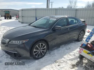 2015 Acura TLX V6 Advance with VIN 19UUB3F75FA010013, listed as a Copart auction lot 45942935 with 87,616 mi miles and Clean Title. Bid and sale history available at carsss.com. Image 1.
