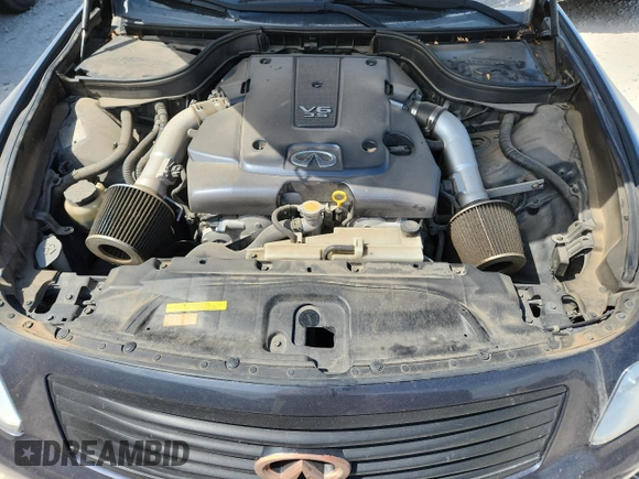 2008 Infiniti G35 Journey with VIN JNKBV61E58M224729, listed as a Copart auction lot 62152085 with 174,720 mi miles and Salvage title. Bid and sale history available at DreamBid. Image 11.