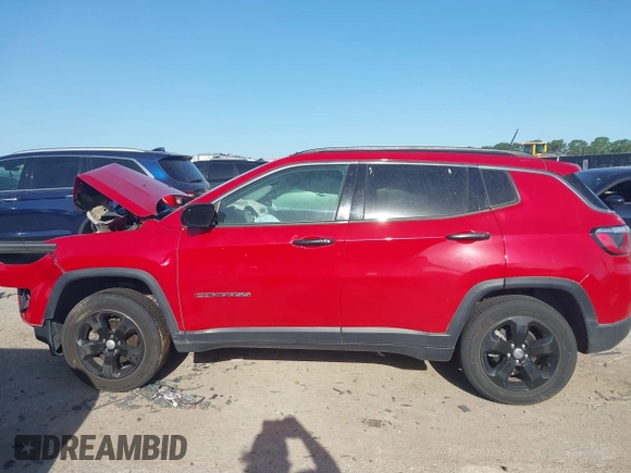 2018 Jeep Compass Latitude with VIN 3C4NJDBB2JT331384, listed as a IAAI auction lot 42293779 with 72,472 mi miles and . Bid and sale history available at DreamBid. Image 14.