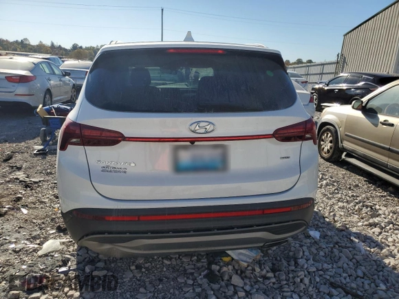 2022 Hyundai Santa Fe SE with VIN 5NMS1DAJ5NH473324, listed as a Copart auction lot 75798794 with 18,691 mi miles and Salvage Title. Bid and sale history available at carsss.com. Image 6.