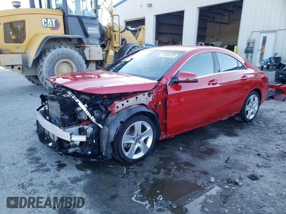 2018 Mercedes-Benz CLA with VIN WDDSJ4EB3JN663368, listed as a Copart auction lot 72290732 with 31,368 mi miles. Bid and sale history available at carsss.com. Image 1.