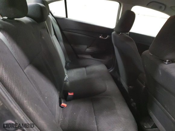 2013 Honda Civic Sdn LX with VIN 19XFB2F55DE023032, listed as a Copart auction lot 49138894 with 153,007 mi miles and Salvage Title. Bid and sale history available at carsss.com. Image 10.
