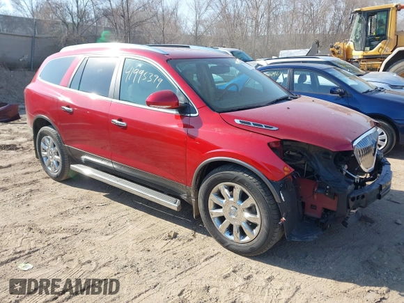 2012 Buick Enclave Leather with VIN 5GAKVCED2CJ360071, listed as a IAAI auction lot 41995399 with 145,565 mi miles and . Bid and sale history available at carsss.com. Image 1.