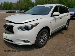 2014 Infiniti QX60 with VIN 5N1AL0MM3EC541912, listed as a Copart auction lot 59525125 with 126,690 mi miles and Salvage title. Bid and sale history available at DreamBid. Image 1.