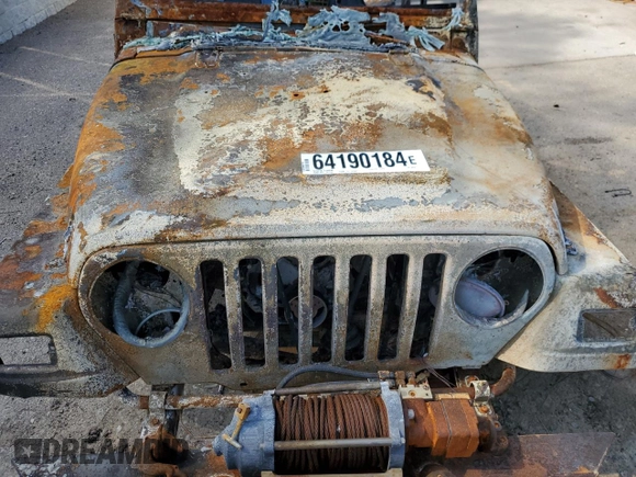 1999 Jeep Wrangler Sport with VIN 1J4FY19S3XP468927, listed as a Copart auction lot 64190184 with 0 mi miles and Non Repairable. Bid and sale history available at carsss.com. Image 11.