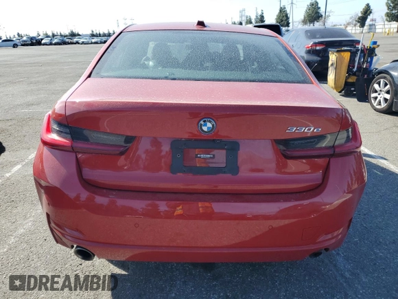 2023 BMW 3 Series 330e with VIN 3MW39FF05P8C84204, listed as a Copart auction lot 47235675 with 35,693 mi miles and Salvage Title. Bid and sale history available at carsss.com. Image 6.