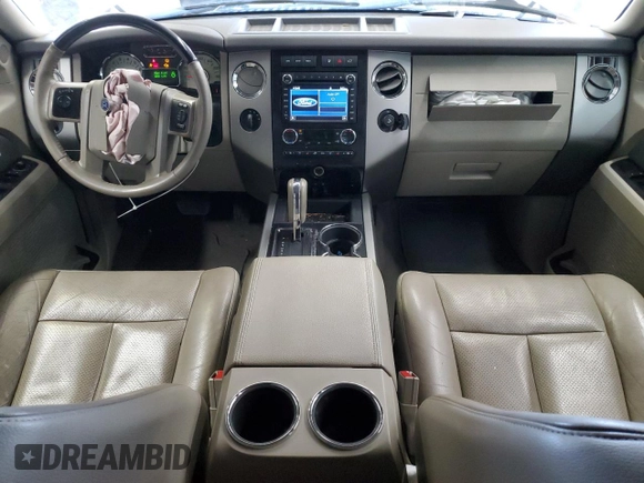 2014 Ford Expedition Limited with VIN 1FMJU2A50EEF66048, listed as a Copart auction lot 53864275 with 143,424 mi miles and Salvage title. Bid and sale history available at DreamBid. Image 8.