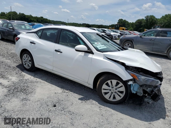 2024 Nissan Sentra S with VIN 3N1AB8BV0RY288968, listed as a Copart auction lot 59863405 with 31,397 mi miles and Salvage title. Bid and sale history available at DreamBid. Image 4.