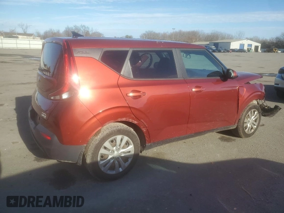 2020 Kia Soul S with VIN KNDJ23AU8L7059682, listed as a Copart auction lot 86647124 with 91,186 mi miles and Salvage Title. Bid and sale history available at carsss.com. Image 3.