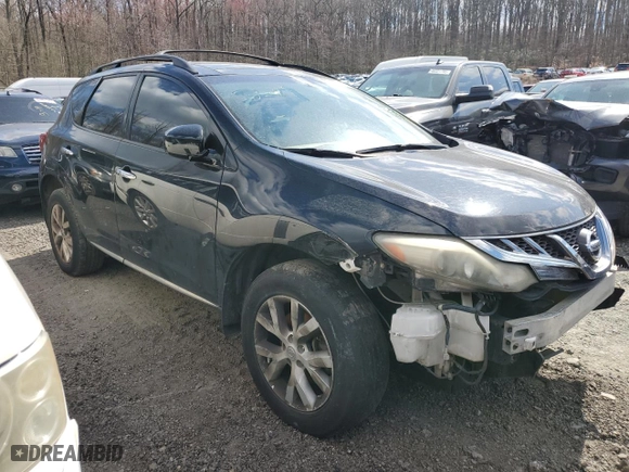 2012 Nissan Murano SL with VIN JN8AZ1MW8CW203111, listed as a Copart auction lot 49983495 with 0 mi miles and Salvage Title. Bid and sale history available at carsss.com. Image 4.