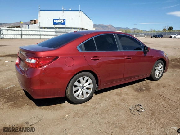 2015 Subaru Legacy 2.5i Premium with VIN 4S3BNBC60F3048126, listed as a Copart auction lot 53998925 with 169,586 mi miles and Clean Title. Bid and sale history available at carsss.com. Image 3.