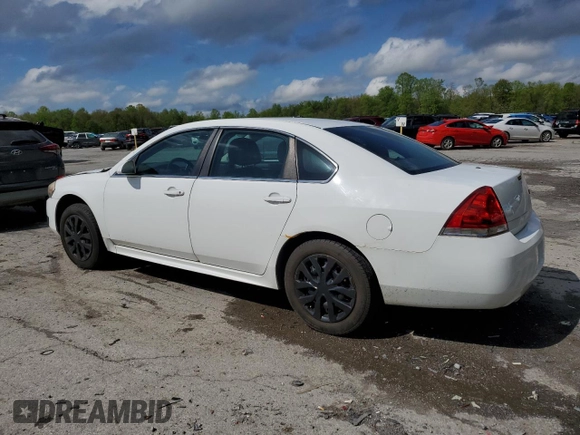2012 Chevrolet Impala Police Police z VIN 2G1WD5E38C1159770, wystawiony jako Copart lot #55754865 z przebiegiem 182 397 mil mil oraz Szkoda całkowita • Salvage title. Historia ofert i sprzedaży dostępna na DreamBid. Obrazek 2.