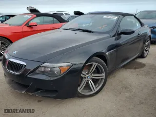 2007 BMW 6 Series M6 with VIN WBSEK93557CY78925, listed as a Copart auction lot 76518944 with 0 mi miles and Salvage Title. Bid and sale history available at carsss.com. Image 1.