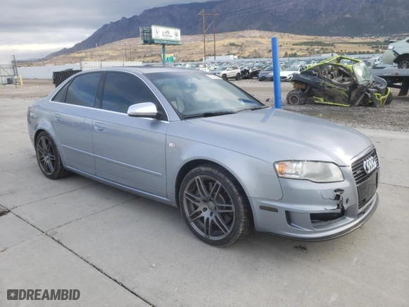 2006 Audi S4 SE with VIN WUAGL78E26A700073, listed as a Copart auction lot 72076464 with 110,259 mi miles and Salvage Title. Bid and sale history available at carsss.com. Image 4.