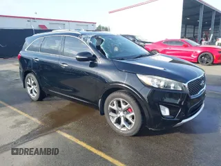 2016 Kia Sorento SX with VIN 5XYPK4A57GG086356, listed as a IAAI auction lot 41803272 with 118,287 mi miles. Bid and sale history available at carsss.com. Image 1.