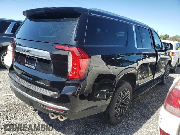 2024 GMC Yukon XL Denali with VIN 1GKS2JKL7RR228753, listed as a Copart auction lot 74196064 with 6,266 mi miles and Salvage Title. Bid and sale history available at carsss.com. Image 3.