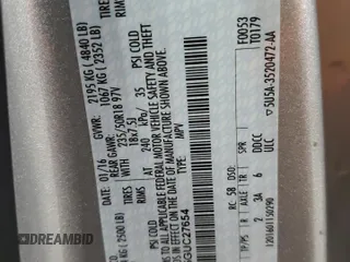 2016 Ford Escape Titanium with VIN 1FMCU9J95GUC27654, listed as a Copart auction lot 51950575 with 101,220 mi miles and Salvage Title. Bid and sale history available at carsss.com. Image 14.