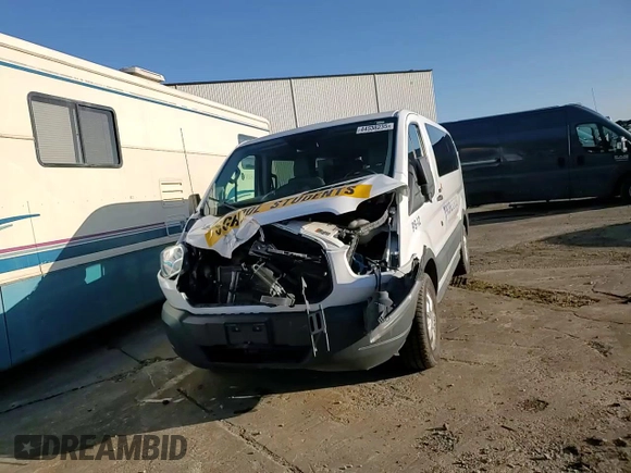 2017 Ford Transit XL with VIN 1FMZK1YM5HKA90465, listed as a Copart auction lot 44538235 with 26,532 mi miles and Salvage title. Bid and sale history available at DreamBid. Image 12.