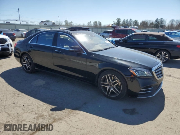 2020 Mercedes-Benz S 560 with VIN WDDUG8GB8LA502374, listed as a Copart auction lot 50412965 with 59,859 mi miles and Salvage Title. Bid and sale history available at carsss.com. Image 4.