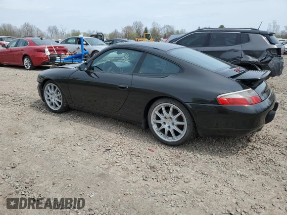 2001 Porsche 911 Carrera with VIN WP0AA29951S623229, listed as a Copart auction lot 55131005 with 122,705 mi miles and Salvage Title. Bid and sale history available at carsss.com. Image 2.