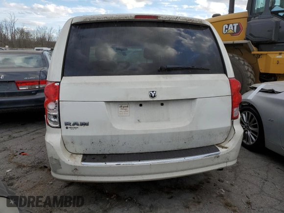 2012 Ram Cargo Van with VIN 2C4JDGAG1CR371692, listed as a Copart auction lot 78655144 with 167,759 mi miles and Clean Title. Bid and sale history available at carsss.com. Image 6.