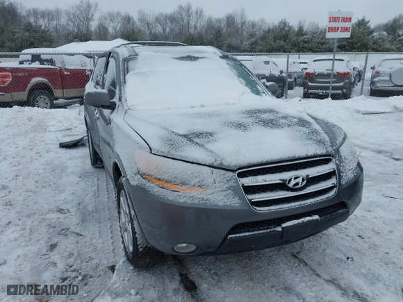 2009 Hyundai Santa Fe SE with VIN 5NMSH13E19H287053, listed as a IAAI auction lot 41600820 with 0 mi miles. Bid and sale history available at carsss.com. Image 1.