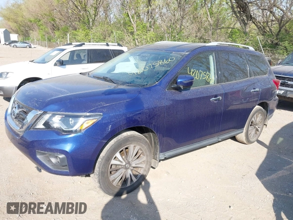 2017 Nissan Pathfinder SV with VIN 5N1DR2MM0HC695523, listed as a IAAI auction lot 42075860 with 156,725 mi miles and . Bid and sale history available at DreamBid. Image 17.