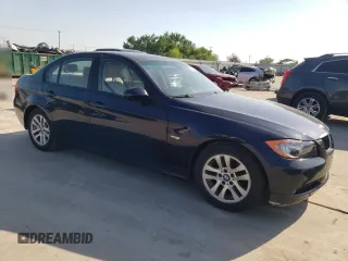 2007 BMW 3 Series 328i with VIN WBAVA33547KX81497, listed as a Copart auction lot 52228215 with 74,123 mi miles and Salvage Title. Bid and sale history available at carsss.com. Image 4.