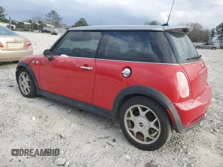 2006 MINI Hardtop S with VIN WMWRE33576TJ36468, listed as a Copart auction lot 47862595 with 123,797 mi miles and Salvage Title. Bid and sale history available at DreamBid. Image 2.