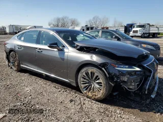 2023 Lexus LS with VIN JTHD51FFXP5018702, listed as a Copart auction lot 46787465 with 20,065 mi miles and Salvage Title. Bid and sale history available at carsss.com. Image 4.