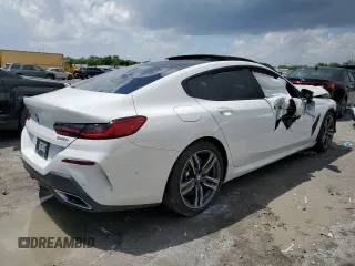 2020 BMW 8 Series 840i with VIN WBAGV4C04LCD73578, listed as a Copart auction lot 52693374 with 0 mi miles. Bid and sale history available at carsss.com. Image 3.