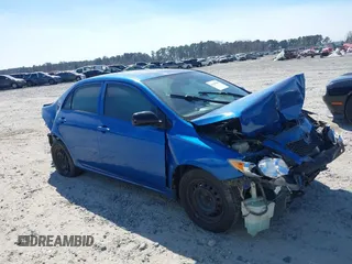 2010 Toyota Corolla with VIN 1NXBU4EE7AZ262192, listed as a IAAI auction lot 41695999 with 1 mi miles. Bid and sale history available at carsss.com. Image 1.