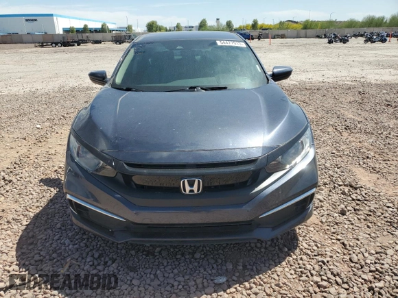 2021 Honda Civic Sedan LX with VIN 2HGFC2F67MH554695, listed as a Copart auction lot 54477915 with 45,257 mi miles and Salvage Title. Bid and sale history available at carsss.com. Image 5.