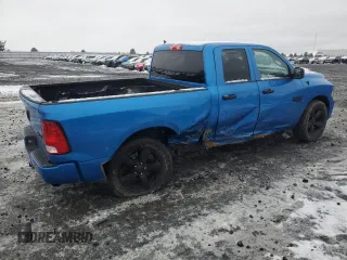 2021 Ram 1500 Tradesman with VIN 1C6RR7FG3MS573549, listed as a Copart auction lot 41591475 with 18,806 mi miles and Salvage title. Bid and sale history available at DreamBid. Image 3.