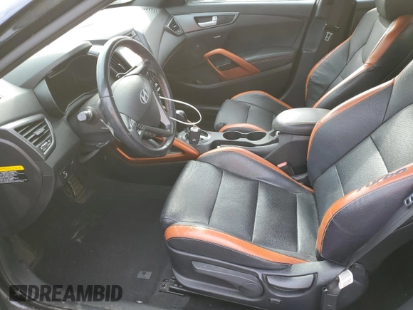 2016 Hyundai Veloster Turbo with VIN KMHTC6AE0GU267722, listed as a Copart auction lot 72993102 with 83,902 mi miles. Bid and sale history available at carsss.com. Image 7.