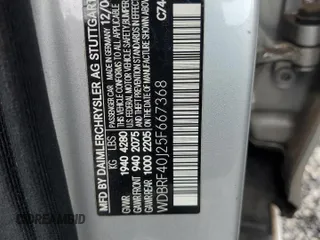 2005 Mercedes-Benz C 230 Kompressor with VIN WDBRF40J25F667368, listed as a Copart auction lot 59930135 with 149,996 mi miles and Salvage title. Bid and sale history available at DreamBid. Image 12.