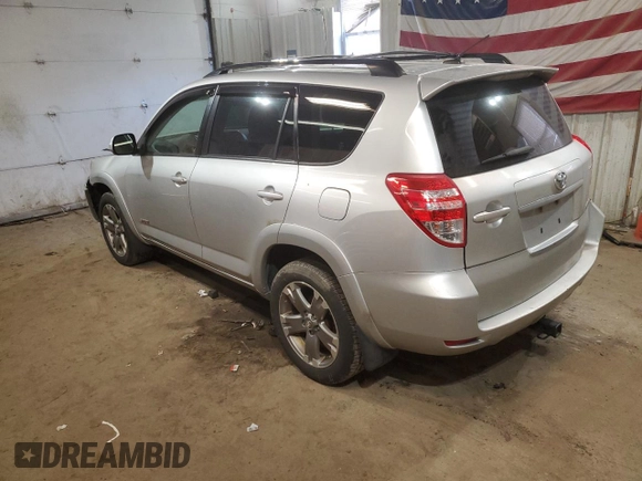 2012 Toyota RAV4 Sport with VIN JTMRK4DV1C5109671, listed as a Copart auction lot 41387435 with 289,810 mi miles and Salvage Title. Bid and sale history available at carsss.com. Image 2.