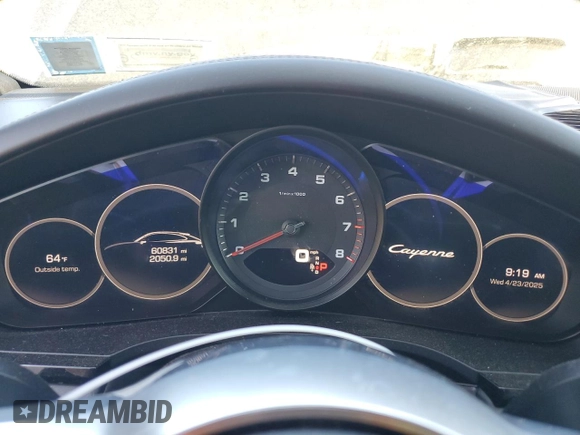 2020 Porsche Cayenne с VIN WP1BA2AY6LDA46112, выставлен на аукционе Copart как лот 54014595 с пробегом 60 831 миль миль и На запчасти • Non repairable. История ставок и продаж доступна на DreamBid. Изображение 9.