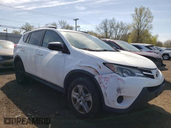 2015 Toyota RAV4 LE with VIN 2T3BFREV7FW241431, listed as a Copart auction lot 54382545 with 134,079 mi miles and Salvage Title. Bid and sale history available at carsss.com. Image 4.