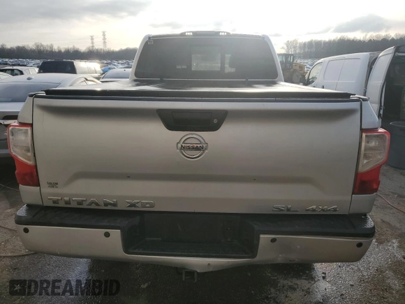 2016 Nissan Titan XD Platinum Reserve with VIN 1N6BA1F46GN513608, listed as a Copart auction lot 39489894 with 158,300 mi miles and Salvage Title. Bid and sale history available at carsss.com. Image 6.