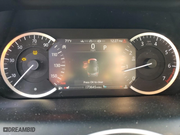 2020 Land Rover Discovery Sport Standard with VIN SALCK2FXXLH837151, listed as a Copart auction lot 81675614 with 73,645 mi miles and Salvage Title. Bid and sale history available at carsss.com. Image 9.