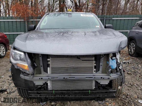 2021 Chevrolet Colorado 4WD Work Truck with VIN 1GCHTBEA6M1289702, listed as a Copart auction lot 81827424 with 17,941 mi miles and Salvage Title. Bid and sale history available at carsss.com. Image 5.