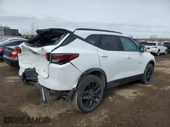 2024 Chevrolet Blazer LT with VIN 3GNKBJRSXRS209546, listed as a Copart auction lot 48401945 with 7,025 mi miles and Salvage title. Bid and sale history available at DreamBid. Image 3.