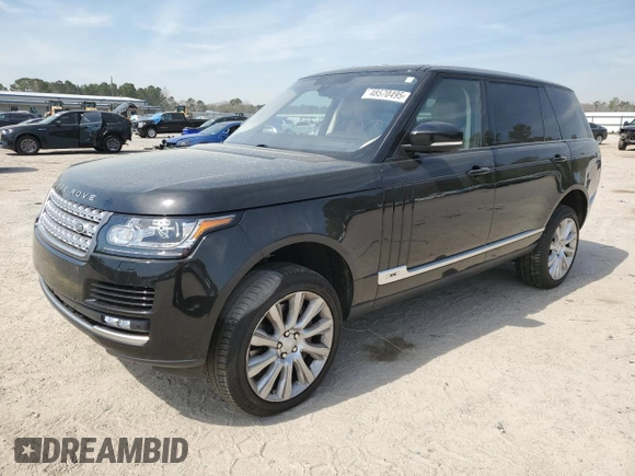 2016 Land Rover Range Rover Supercharged z VIN SALGS3EF9GA252673, wystawiony jako Copart lot #48570495 z przebiegiem 103 593 mil mil oraz Czysty tytuł • Clean title. Historia ofert i sprzedaży dostępna na DreamBid. Obrazek 1.