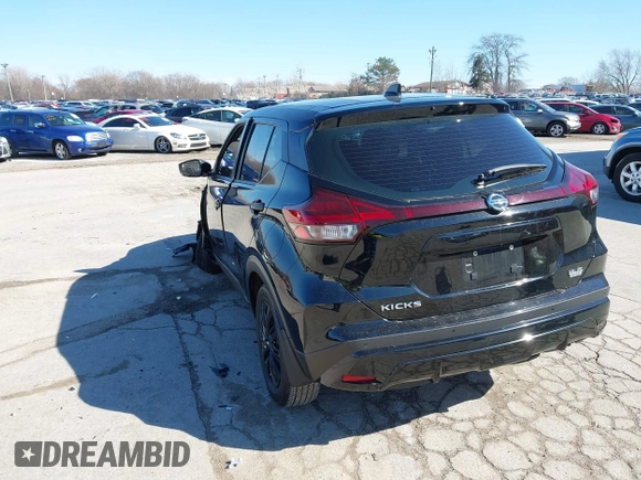 2021 Nissan Kicks S with VIN 3N1CP5BV6ML540480, listed as a IAAI auction lot 41822119 with 34,241 mi miles. Bid and sale history available at carsss.com. Image 3.