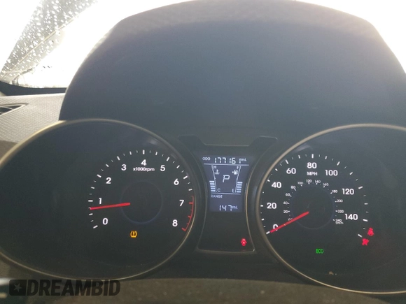 2012 Hyundai Veloster w/Black Int with VIN KMHTC6AD0CU045389, listed as a Copart auction lot 55524945 with 177,161 mi miles and Salvage title. Bid and sale history available at DreamBid. Image 9.