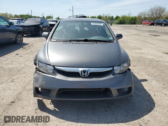 2011 Honda Civic LX with VIN 19XFA1F50BE027774, listed as a Copart auction lot 54888065 with 312,530 mi miles and Salvage Title. Bid and sale history available at DreamBid. Image 5.